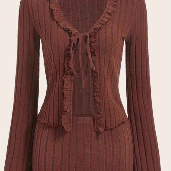 SHEIN 2 piece set Brown - Picture 1 of 2